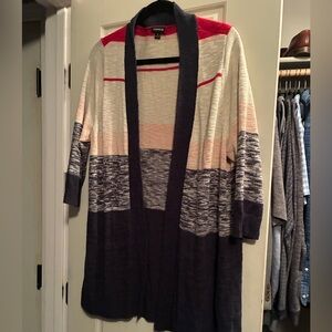 Torrid Multicolor Open Front Cardigan